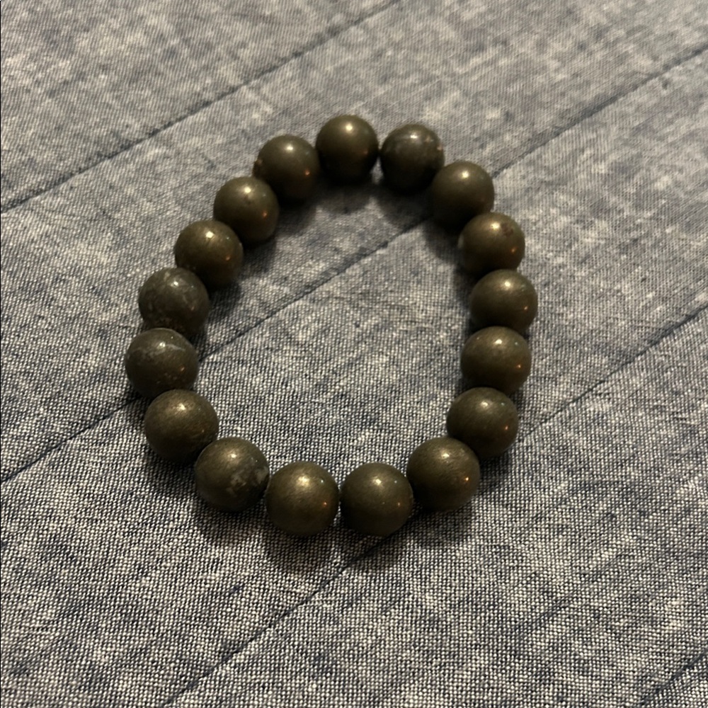 Chunky Pyrite Beaded Bracelet